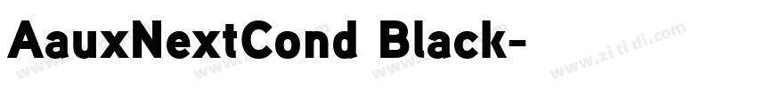 AauxNextCond Black字体转换